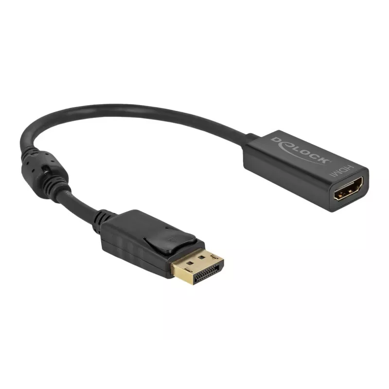 Adaptér DisplayPort 1.2 konektor samec na HDMI konektor samica 4K DeLOCK 63559