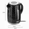 NELO rýchlovarná kanvica, objem 1,7 l, 2000 W, čierna