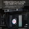 All-in-One kvapalinový chladič Corsair Nautilus 240 RS LCD 12 cm čierny