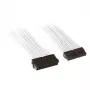 SilverStone PP07-MBW - predlžovací napájací kábel - ATX, 24-pin (M) - ATX, 24-pin (F) - 30 cm - biely (SST-PP07-MBW)