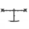 Gembird MS-D2ST-02 stojan na monitor na stôl (otočný, naklápací, výkyvný), 13”-32”, čierny