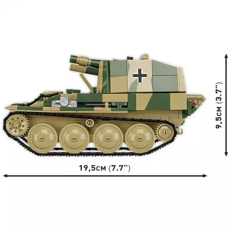 Stavebnica Konštrukčná Cobi SD.KFZ.138/1 Grille, 720 dielov, výstavný model
