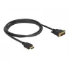 Video kábel adaptér DeLOCK 85653 1,5m HDMI Type-A DVI čierny