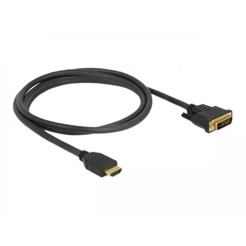 Video kábel adaptér DeLOCK 85653 1,5m HDMI Type-A DVI čierny