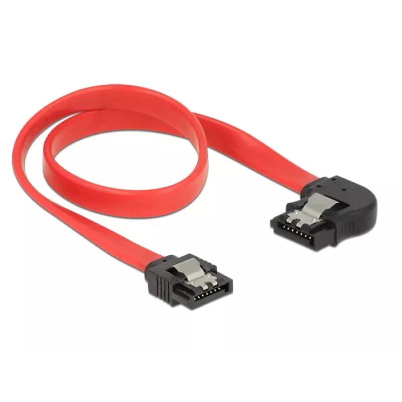 SATA kábel DeLOCK 83963 0,3 m SATA 7-Pin čierny červený