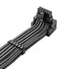 Kábel CableMod C-Series Pro, variant B, 90°, 16-pin na 4x 8-pin PCIe, carbon