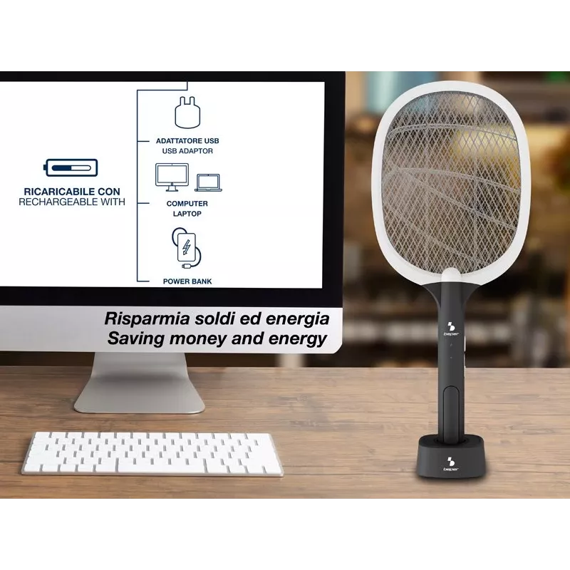 Nabíjateľný lapač hmyzu Beper P206ZAN250 s podstavcom, 2 W