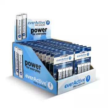 Alkalické batérie everActive LR64BLPADIS — 96 kusov, veľkosť AA