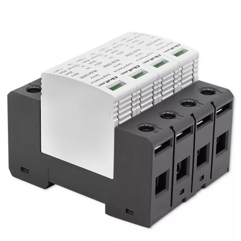 Prepäťová ochrana QOLTEC 52588 AC 4P 420V T2 C — 4-pólový AC prepäťový zvodič, 420 V, Typ 2
