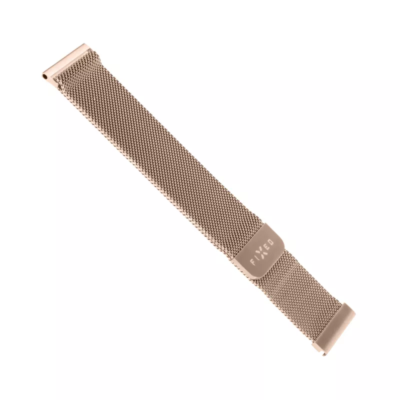 Nerezový mesh náramok FIXED FIXMEST-20MM-RG 20 mm rýchloupínací, ružové zlato