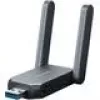Bezdrôtový USB adaptér MERCUSYS MA37BEH — High-Gain Wi-Fi 7 (BE6500) kompatibilita USB-C/USB-A
