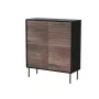 Cama 4D CORTINA komoda 102x40x118 čierna/orech