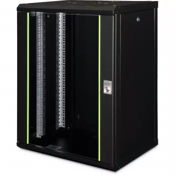 Nástenný montážny rack Digitus DN-19 16-U-SW