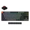 Mechanická klávesnica Keychron K1X-B3 — 80 % formát, USB + Bluetooth, QWERTY angličtina, 87 klávesov, RGB, sivá