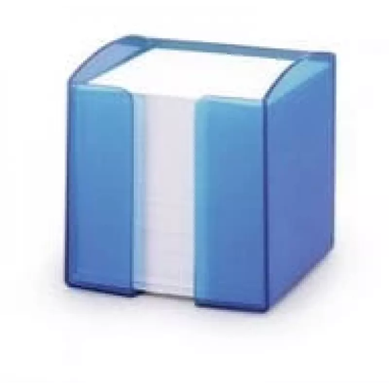 Štvorcový poznámkový blok Durable TREND štvorcový modrý transparentný