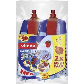 Sada mopu na podlahu VILEDA SuperMocio 3x Action, 2-dielne viacnásobné balenie, model 122615