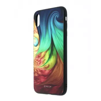 Ochranný kryt skla pre iPhone XS Tellur — potlačený mesmerický dizajn