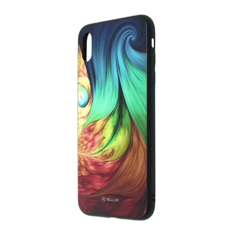 Ochranný kryt skla pre iPhone XS Tellur — potlačený mesmerický dizajn