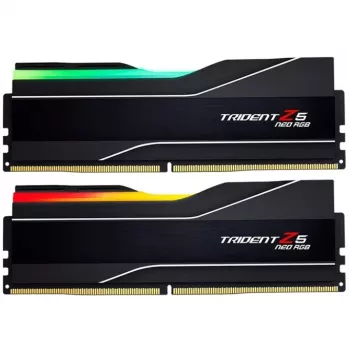 DIMM 64 GB DDR5-6000 (2x 32 GB) Dual-Kit, operačná pamäť čierna, F5-6000J3238G32GX2-TZ5NR, Trident Z NEO RGB, AMD EXPO