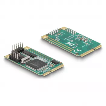 DeLOCK Mini PCIe karta Full-Size na 2 x sériový RS-232 D-Sub 9-pin