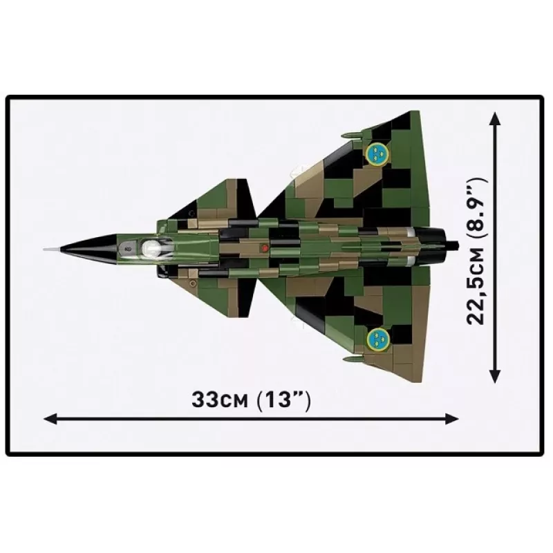 Stavebnica Cobi Blocks Saab AJS 3 Viggen 911-dielna modelárska sada, 911 dielov
