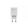 Káblová nabíjačka pre mobilné zariadenia NATEC NUC-2140, 30W, USB-C PD 3.0 + USB-A, Samsung AFC, biela