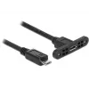 USB kábel DeLOCK 85245 USB 2.0 0,25 m Micro-USB B čierny