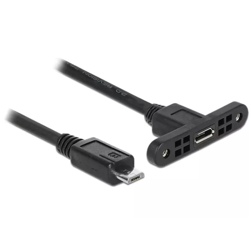 USB kábel DeLOCK 85245 USB 2.0 0,25 m Micro-USB B čierny