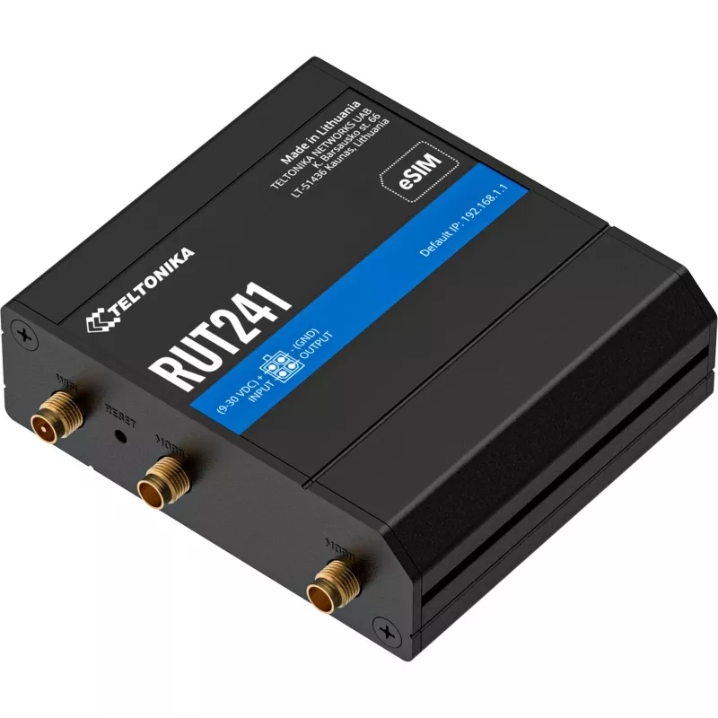 TELTONIKA NETWORKS RUT241 eSIM GLOBAL priemyselný router (RUT241230000)