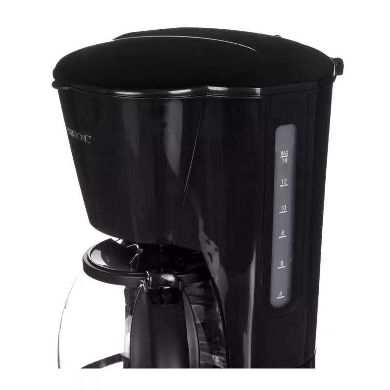 Filtračný kávovar CLATRONIC KA 3473, 1,5 l nádržka na vodu, kapacita 14 šálok, čierna