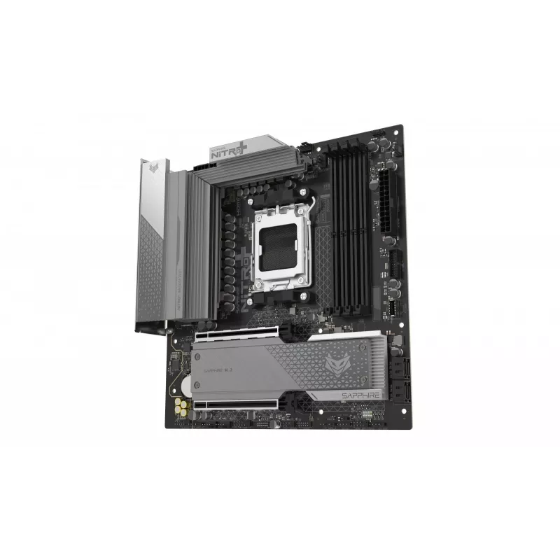 Základná doska Sapphire NITRO+ B850M WIFI — AMD B850, socket AM5, micro ATX, DDR5, 4x DIMM, Wi‑Fi 6, 2,5Gb LAN, 2x M.2