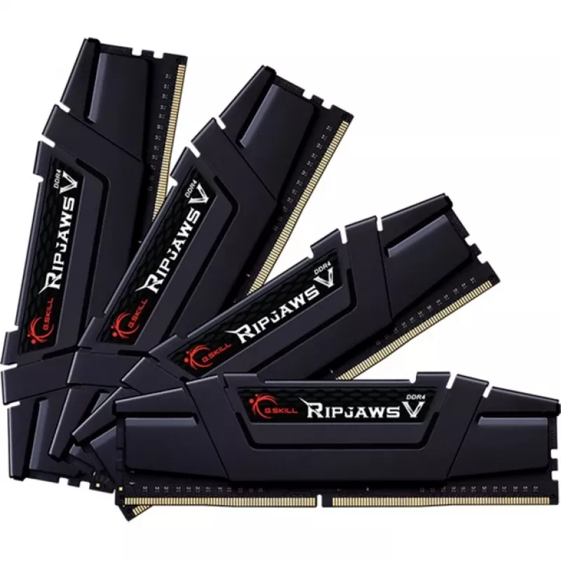 DIMM 64 GB DDR4-3600 (4x 16 GB) Quad-Kit, pamäť čierna, F4-3600C16Q-64GVKC, Ripjaws V, INTEL XMP