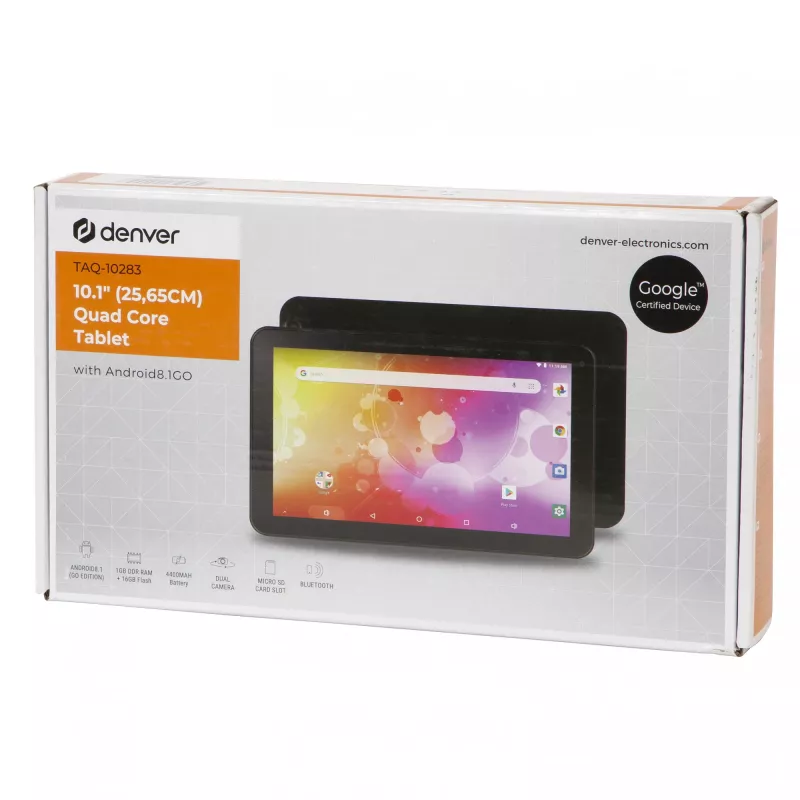 Tablet Denver TAQ-10283 10,1 palcov 1,2 GHz 1 GB RAM 16 GB Android 8.1