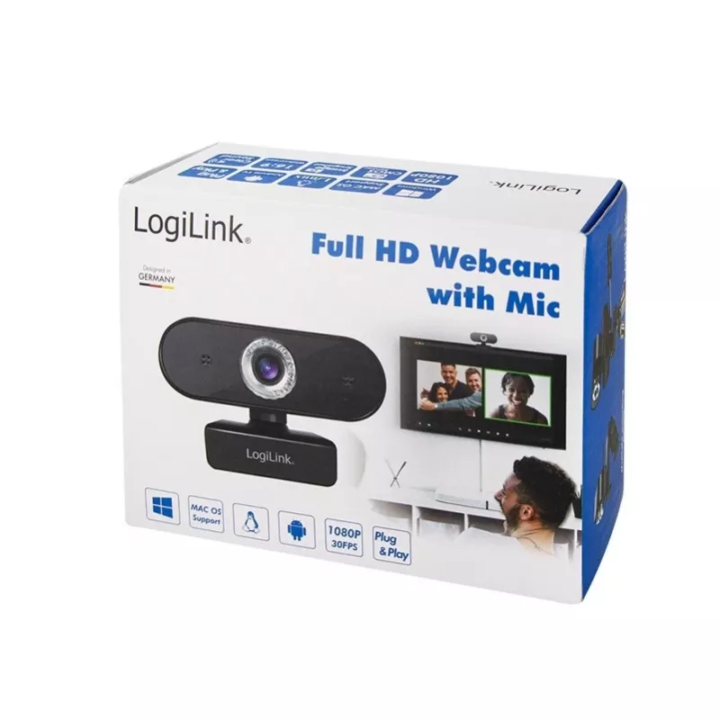 Webkamera LogiLink UA0371 3 MP 1920 x 1080 pixelov