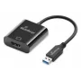 USB-A na HDMI audio a video konvertor MediaRange MRCS232, 20 cm kábel, čierny