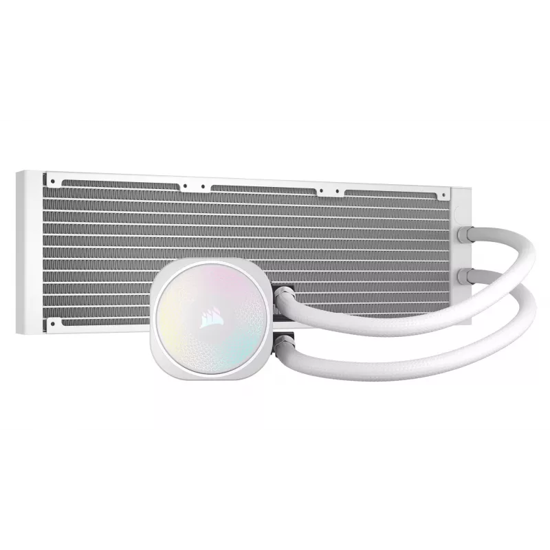 All-in-One kvapalinový chladič Corsair NAUTILUS 360 RS ARGB 1700 RPM biely