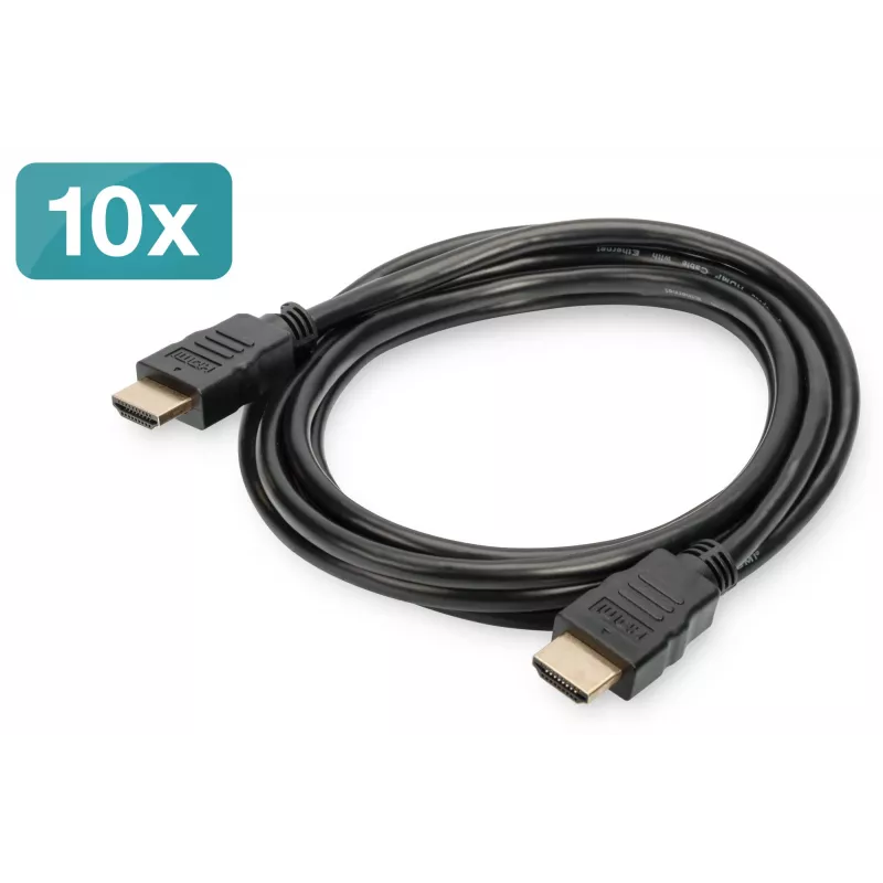 HDMI kábel Digitus AK-990920-020-S 2 m balenie 10 ks