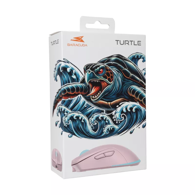 Myš Baracuda BGM-124 Turtle ružová TURTLE-P