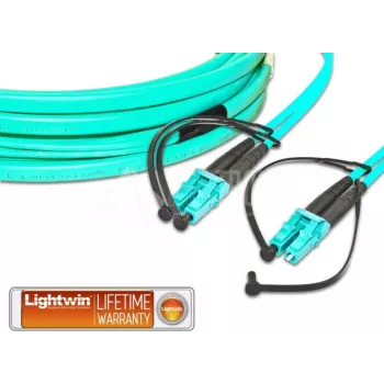 Lightwin LDP-50 LC-LC 8.0 OM3 FD optický kábel 8 m aqua (LDP-50 LC-LC 8.0 OM3 FD)