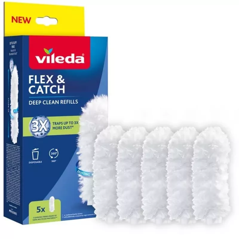 Náhradné diely na prachovku VILEDA Flex&Catch 177664 - 5 náhradných vložiek
