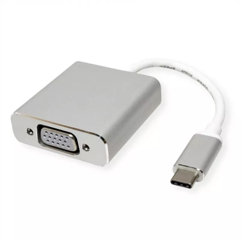 ROTRONIC-SECOMP Roline - video adaptér - USB-C samec na VGA adaptér