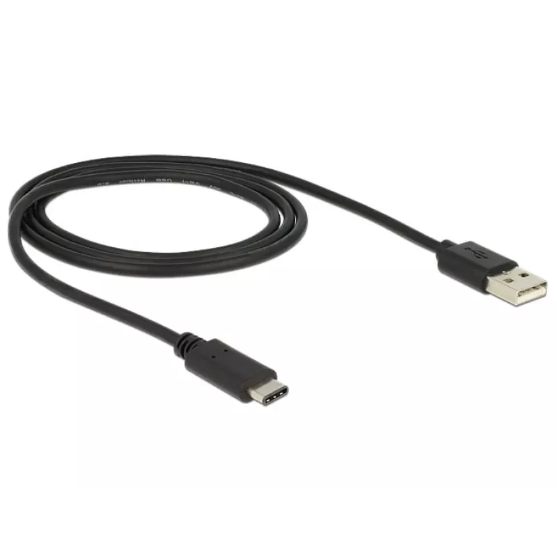 USB kábel DeLOCK 83600 USB 2.0 1 m USB C USB A čierny