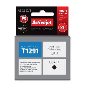 Activejet AE-1291N atrament (náhrada za Epson T1291; Supreme; 18 ml; čierna)