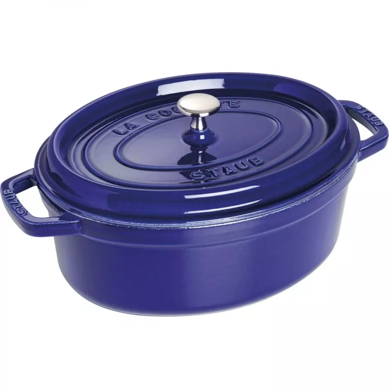 Liatinový kochlík Staub 4,25 L, 29 cm, modrý