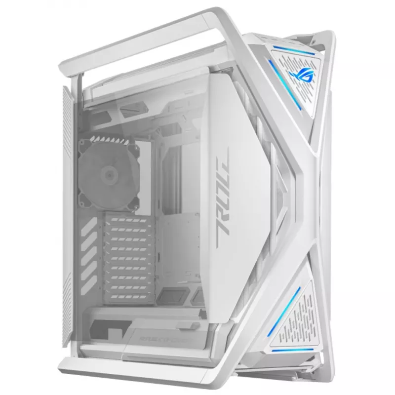 ASUS ROG GR701 Hyperion White, PC, biela, ATX, EATX, micro ATX, Mini-ITX, hliník, Multi, predný