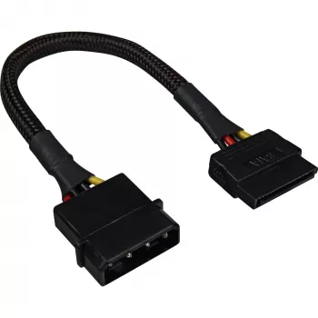 SATA napájací adaptérový kábel Sharkoon 15 cm — adaptér pre SATA napájacie konektory