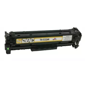 Toner TB kompatibilný s HP CC532A, 100 % nový, žltý
