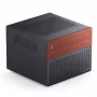 Jonsbo N4 Microtower skriňa čierna robustná oceľ kompaktná PC skriňa
