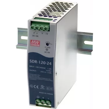 Napájací zdroj MEAN WELL SDR-120-12 120W kovový
