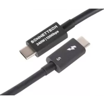 Thunderbolt kábel Sonnet TCB-TB5-08M, konektor na konektor, 0,8 m, 80 Gbit/s, čierny
